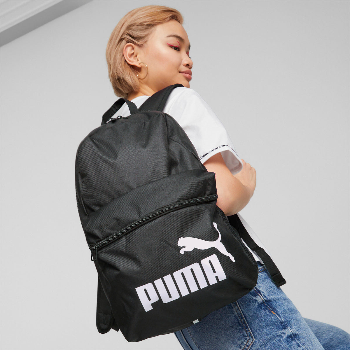 Mochila Phase Backpack Color Negro Unisex Marca Puma