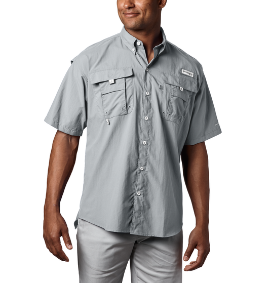 Camisa De Hombre Manga Corta Cool Grey | Marca Columbia