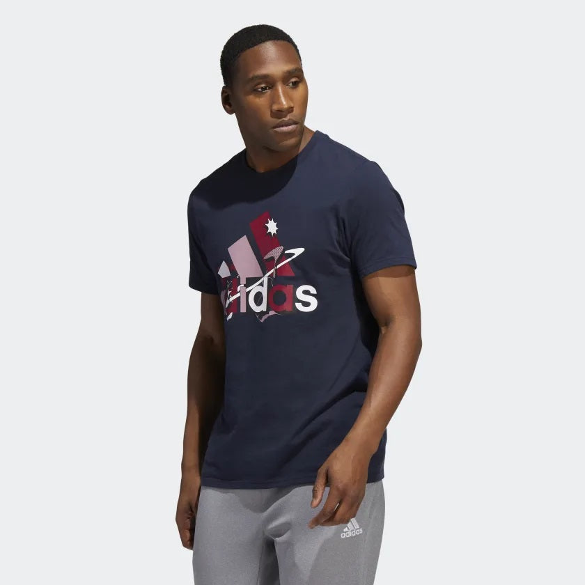 Camiseta de Hombre Azul Marca ADIDAS