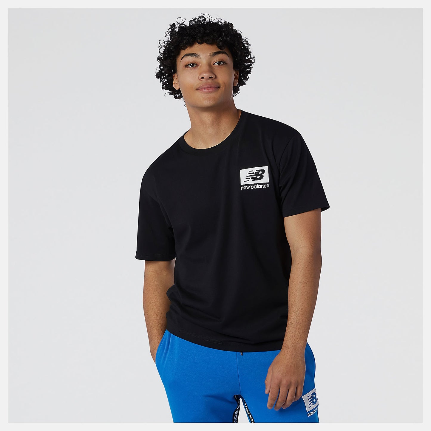 Camiseta Casual Hombre Negro Marca NEWBALANCE