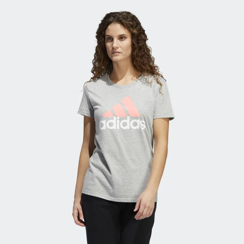 Camiseta De Dama Deportiva Color Gris  | Marca ADIDAS