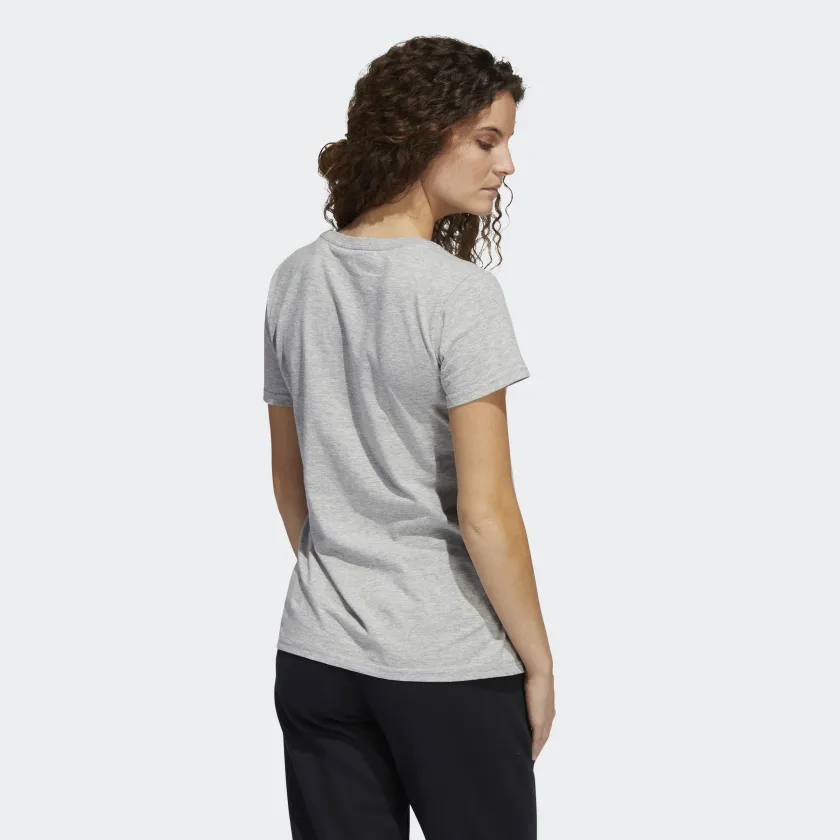 Camiseta De Dama Deportiva Color Gris  | Marca ADIDAS