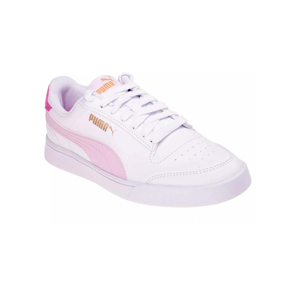 Zapatilla Puma Shuffle De Dama | Color Blanco con Rosado