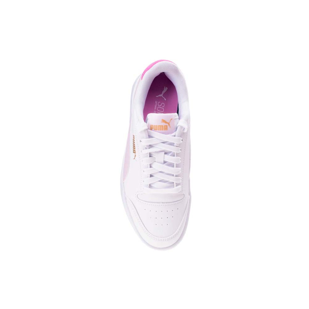 Zapatilla Puma Shuffle De Dama | Color Blanco con Rosado