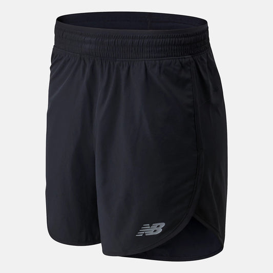 Short De Dama Color Negro | Marca NEW BALANCE