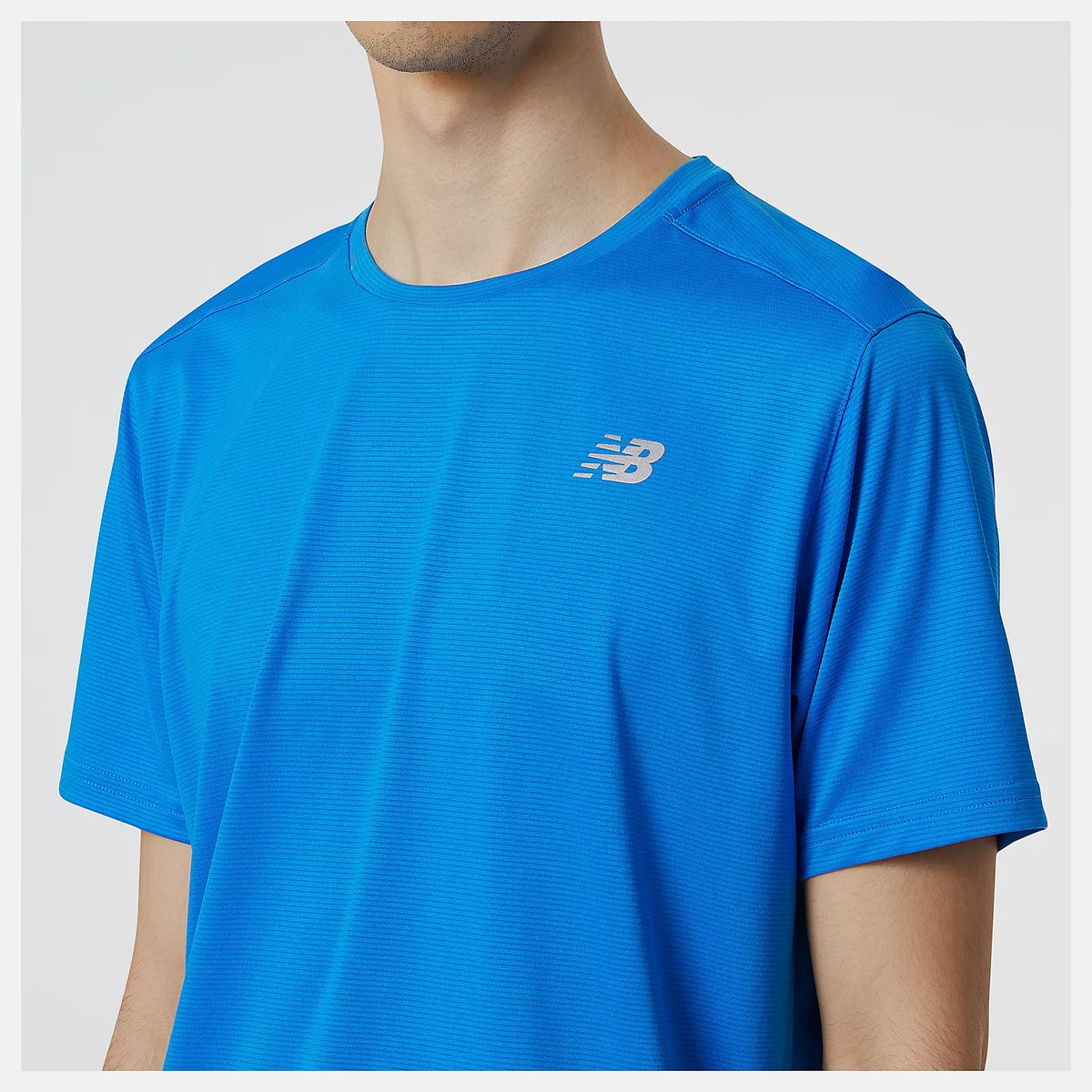 Camiseta Deportiva Hombre Energy Azul Marca NEWBALANCE
