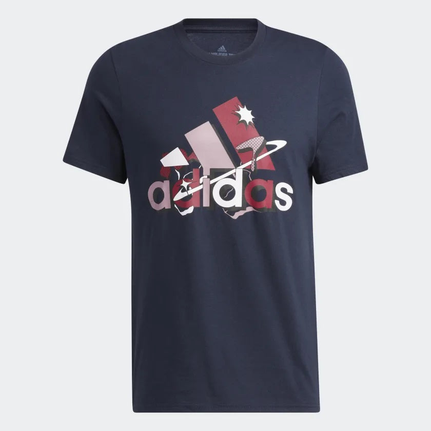 Camiseta de Hombre Azul Marca ADIDAS