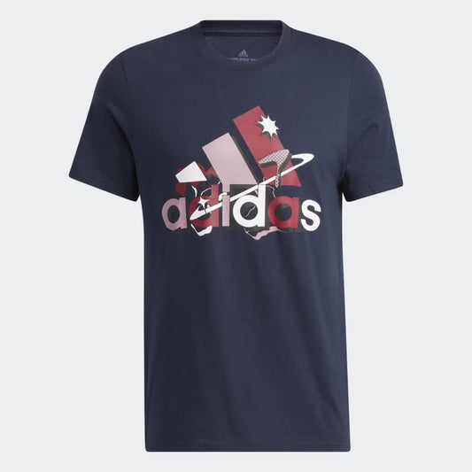 Camiseta de Hombre Azul Marca ADIDAS