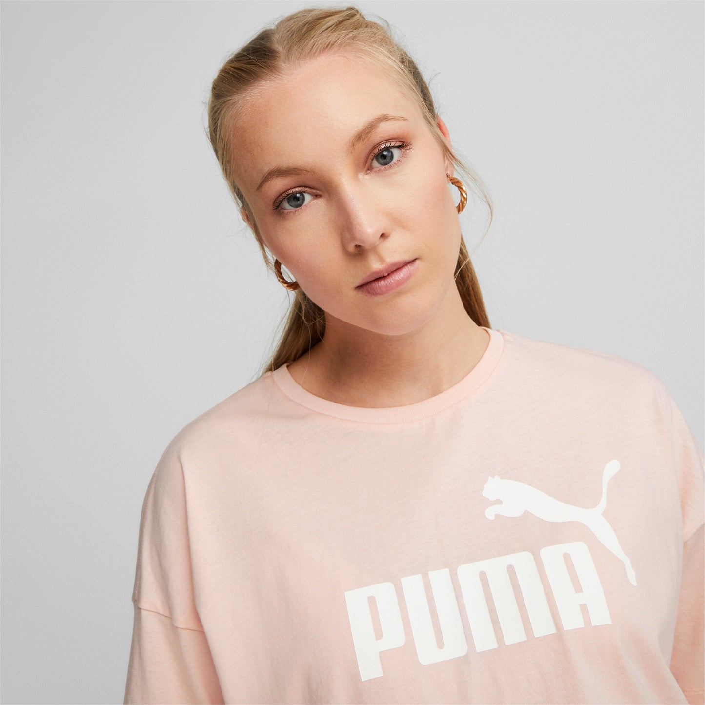 Sweter Ess Cropped Logo Tee De Dama Marca Puma