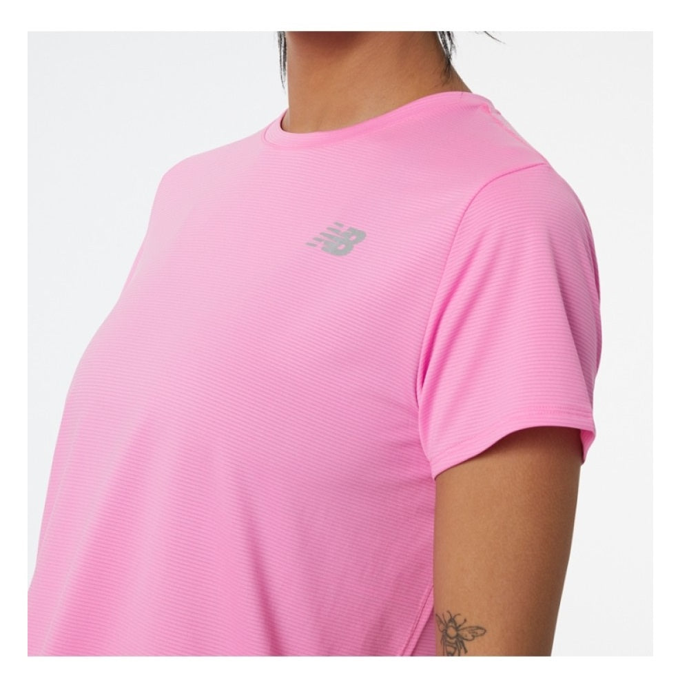 Camiseta Deportiva De Dama Color Rosada | Marca NEW BALANCE