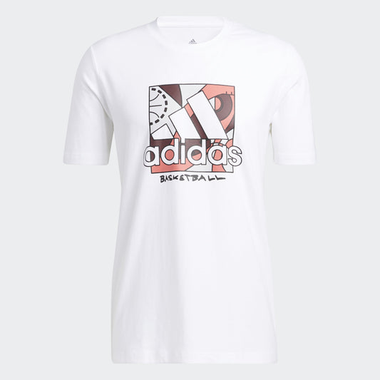 Camiseta Universal de Hombre Blanca Marca ADIDAS