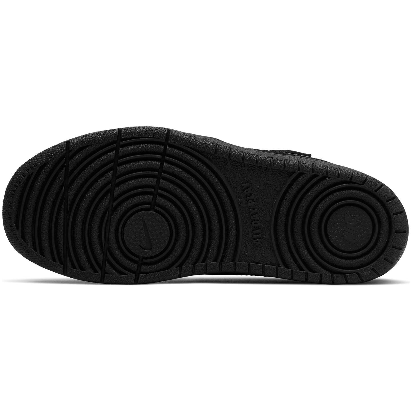 Zapatilla Nike Court Borough Low2 BTV de Niño color Negro con cierre de Vecro