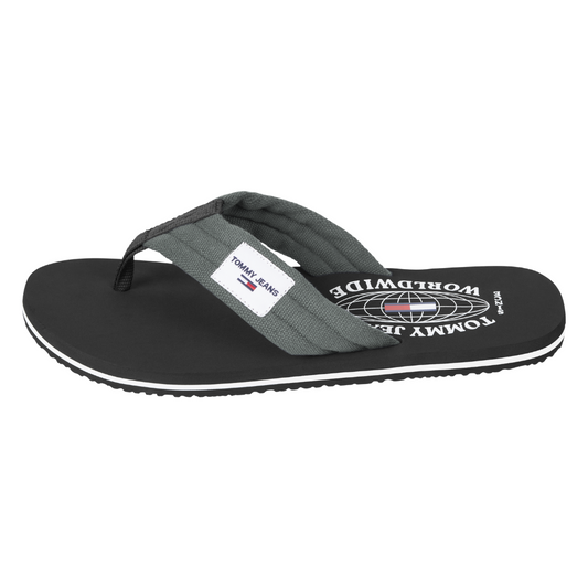 Chancleta Tommy Hilfiger de Hombre Color Gris