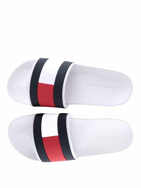 Chancletas para Hombre Tommy Finger Modelo "Essential Flag Pool Side"
