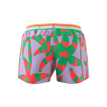 Short Tejidos x Farm Rio Pacer 3 Tiras De Damas Marca Adidas
