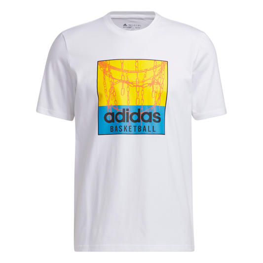Camiseta Con Grafico Chain Net Basketbaall De Hombre Marca Adidas