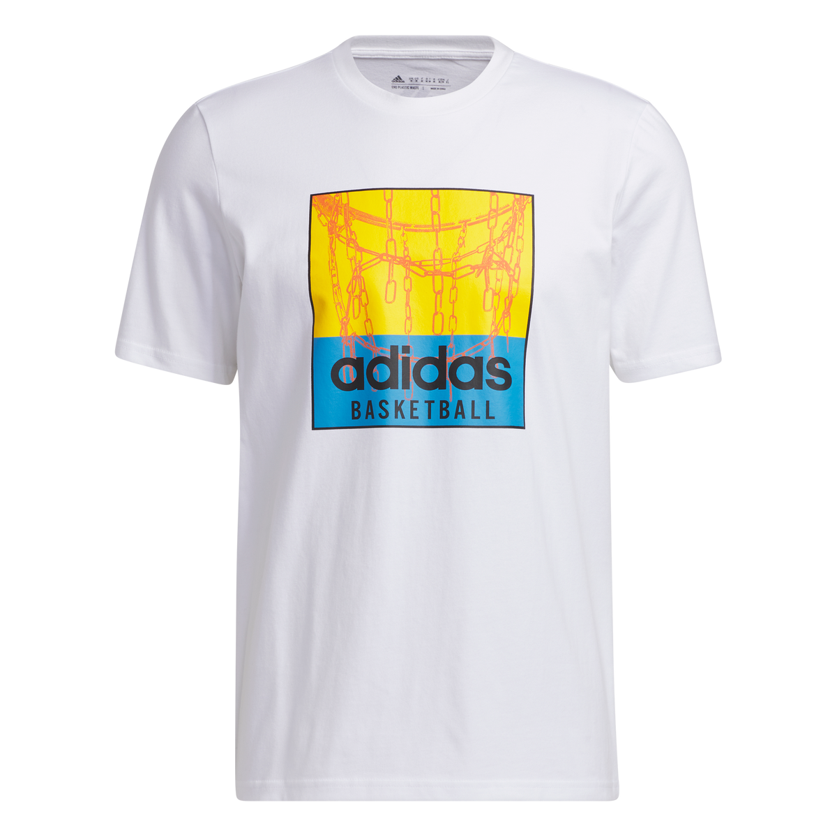 Camiseta Con Grafico Chain Net Basketbaall De Hombre Marca Adidas