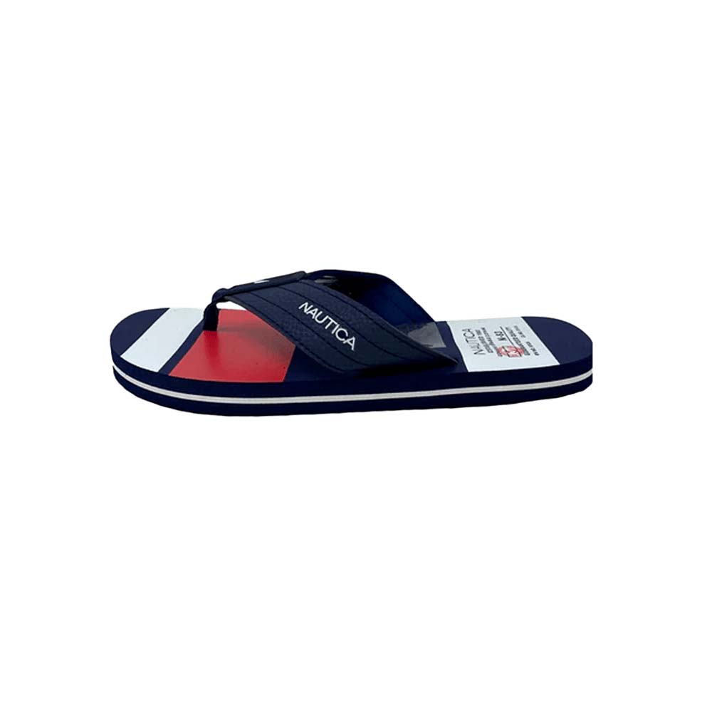 Chancletas Nautica Alto Royal de Hombre Color Rojo/Blanco/Azul