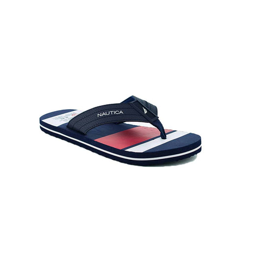 Chancletas Nautica Alto Royal de Hombre Color Rojo/Blanco/Azul
