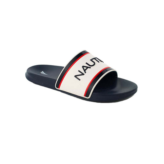 Chancletas Nautica Cortlan de Hombre Color Blanco