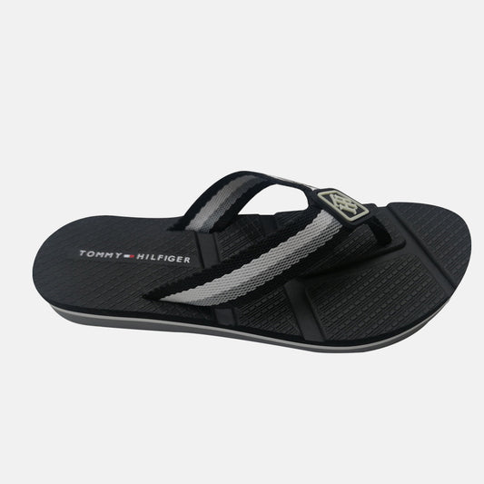 Chancleta Tommy Hilfiger de Mujer Color Negro