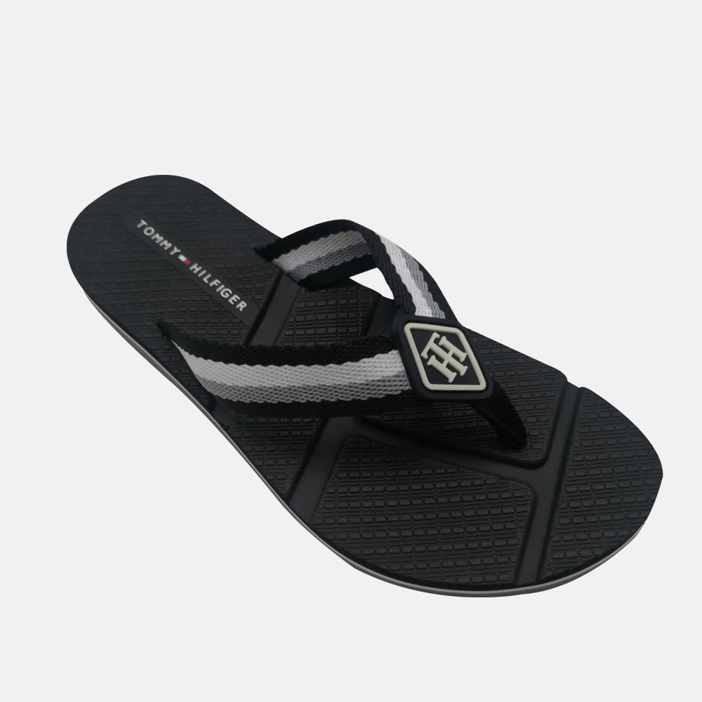 Chancleta Tommy Hilfiger de Mujer Color Negro